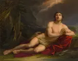 Saint John the Baptist in the Desert by Heinrich Füger, 1809, oil on canvas, sold Nov 2014