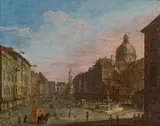 The Graben in Vienna by called Canaletto Pietro Bellotti, c. 1760, oil on canvas, sold Nov 2014