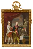 Gebhard Kneip, Emperor Joseph II. and Grand Duke Pietro Leopoldo of Tuscany, oil on canvas
