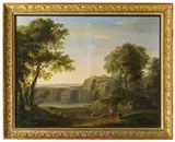 Southern Landscape by circle of Johann Christian Reinhart, oil on canvas, sold Nov 2014