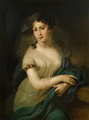 Franciszek Lampi, Portrait of a lady, oil on canvas