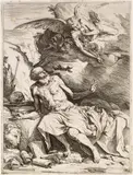 Jusepe de Ribera, St. Jerome in the Wilderness with an Angel