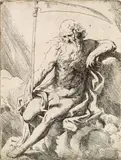 Girolamo Scarselli, Saturn, c. 1670, etching