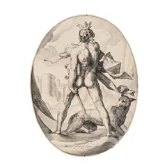 Jacob Matham, Mars in the clouds, c.1610, engraving