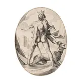 Jacob Matham, Mars in the clouds, c.1610, engraving