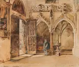 Rudolf von Alt, Nonnberg Abbey in Salzburg