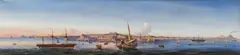 G. Gianni, Panorama of Naples, oil on canvas