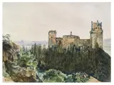 Rudolf von Alt, Weitenegg ruin at the Danube