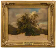 Josef Kriehuber, Prater Landscape, 1847, oil on cardboard