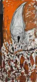 Untitled by Gunter Damisch, 1992, mixed media on paper, offered Oct 2014