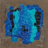 Kurt Freundlinger, Untitled, 2013, oil, wax, sand on canvas
