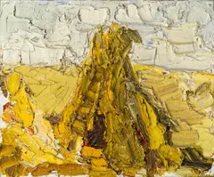 Stook by Franz Grabmayr, 1975, oil on canvas, sold Oct 2014