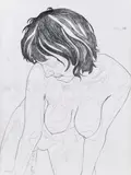 Franz Graf, Female nude, 2010, graphite on paper