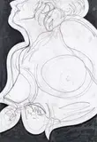 Franz Graf, Female nude, 2011, graphite and India ink on paper