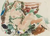 Gustav Hessing, Nude, 1968, mixed media on paper