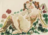 Gustav Hessing, Nude, 1968, mixed media on paper