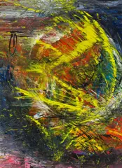 Eva Kaiser, Das Auge des Ra, 2004, acrylic on canvas