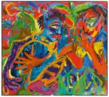 Saša Makarová, Verrate es niemandem, 2001, oil on canvas