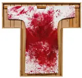 Shirt by Hermann Nitsch, 2012, shirt, paint, wood, offered Oct 2014