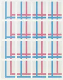 Walter Obholzer, Gitter Konstruktion, tempera on painting board cached on aluminium