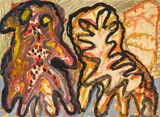 Peter Pongratz, Untitled, 1983, mixed media on paper; unframed