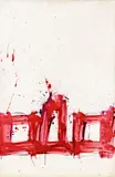 Markus Prachensky, Berlin, 1965, acrylic on cardboard