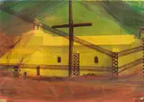 Lanzarote, Iglesia de Dolores by Arnulf Rainer, 2006, mixed media on photo reproduction (laser copy), offered Oct 2014