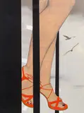 Judith Sturm, Angel Paper Doll 2, 2012, oil, acrylic, graphite on canvas