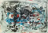 Untitled by Hans Staudacher, 1979, oil on canvas, sold Oct 2014