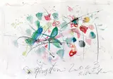Pfingsten by Hans Staudacher, 2003, mixed media on paper; unframed, sold Oct 2014