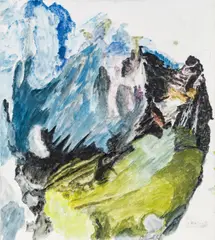 Max Weiler, Farbgefüge, 1992, egg tempera on canvas