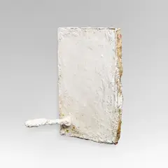 Franz West, Untitled, 1984, paper mâché, disperion paint on canvas