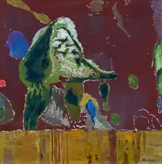 Hutmann by Max Weiler, 1969, egg tempera on canvas, offered Oct 2014