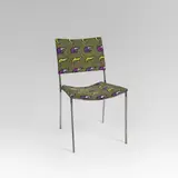 Franz West, Doku-chair (Documenta X), 1997, steel, textile; unlimited edition