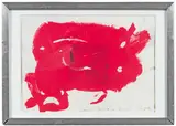 Franz West, Lackierte Makulatur, 1982, mixed media on paper with original frame