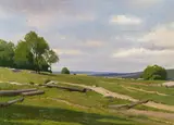 Ferdinand Brunner, Landschaft aus dem Waldviertel, 1941, oil on canvas