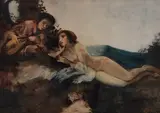 Oskar Larsen, The idyll, 1929, mixed media on cardboard