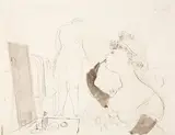 Wilhelm Thöny, Artist's dressing room