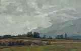 Leopold Hauer, Departing storm, 1945, oil on panel