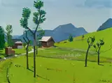 Franz Lerch, Landscape, 1932, oil on canvas