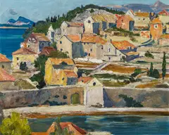 Igo Pötsch, Ragusa, ca. 1920, oil on board