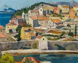 Igo Pötsch, Ragusa, ca. 1920, oil on board