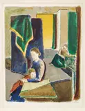 Joseph Floch, Maternity, Lithography on paper