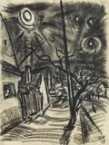 Rudolf Wacker, Street with tree