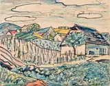 Franz von Zülow, Landscape with houses