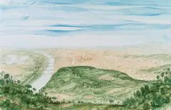Anton Lehmden, View of Vienna, 1966, watercolour on paper