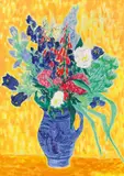 Gerhild Diesner, Bouquet of flowers, 1969, oil on canvas
