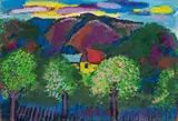 Leopold Birstinger, Motif of Pulkau, ca. 1970, oil on canvas