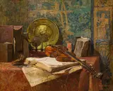 Hugo Charlemont, Still life with viola da gamba