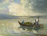 Josef Wopfner, Boat on Lake Chiemsee